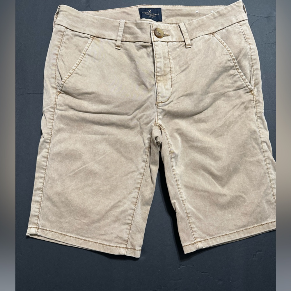American Eagle Outfitters Khaki Beige Bermuda Shorts
